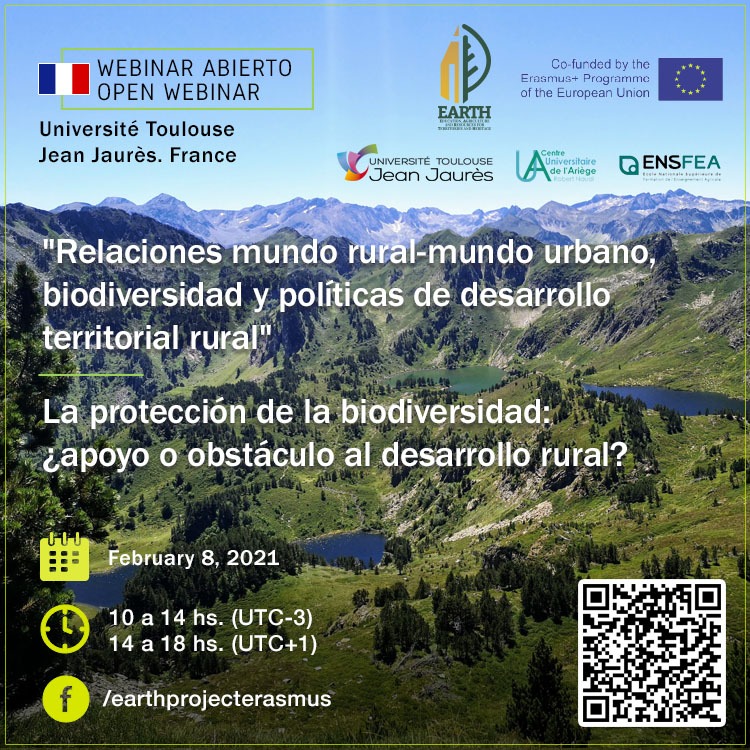 WEBINAR: Relaciones mundo rural-mundo urbano, biodiversidad y políticas de desarrollo territorial rural